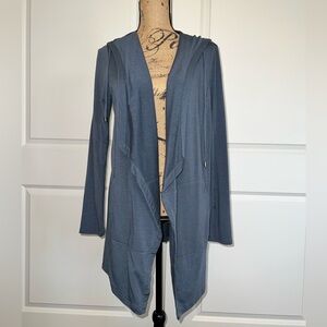 Pure Jill tencel open cardigan with hood